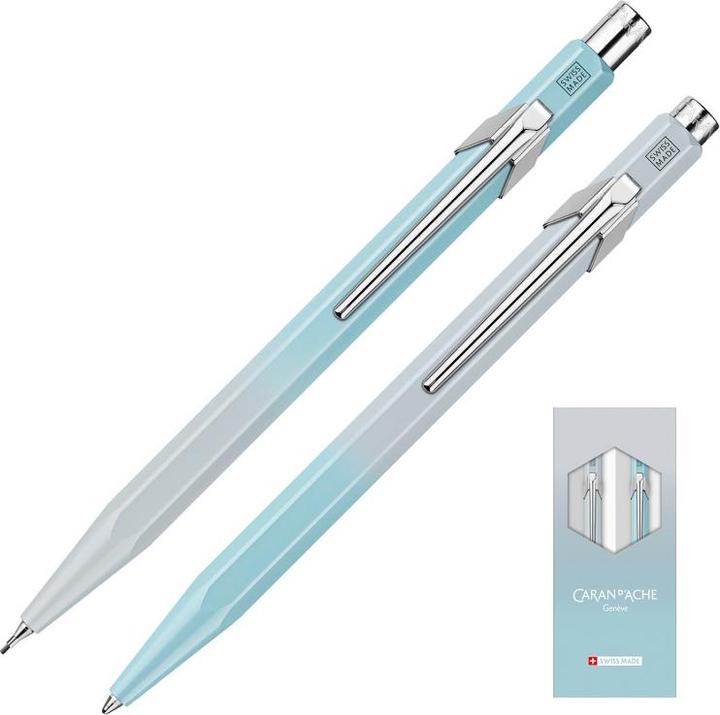 Immagine prodotto Caran d'Ache 849 Set Blue Lagoon Sonderedition (Blu polare, Grigio gelo, 2 x)