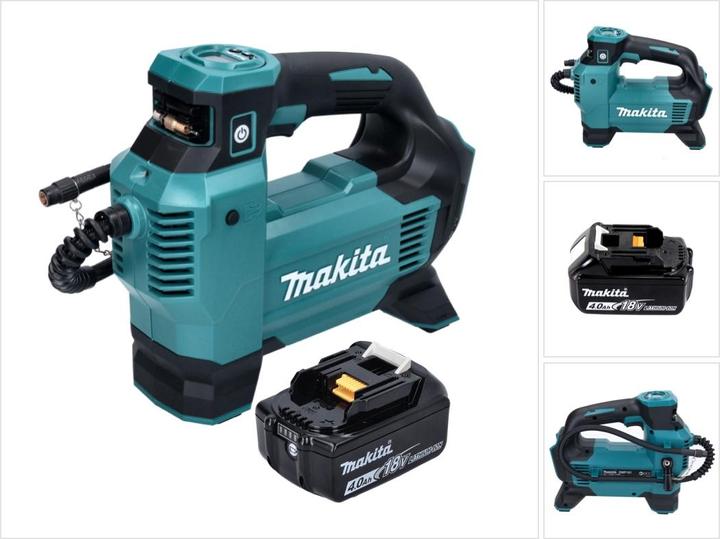 Image du produit Makita DMP 181 M1 Compresseur sur batterie 18 V 11,1 bar + 1x batterie 4,0 Ah - sans chargeur