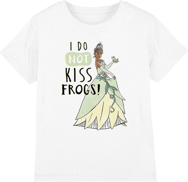 Actual product image Disney Princess Childrens/Kids Does Not Kiss Frogs Tiana T-Shirt (128)