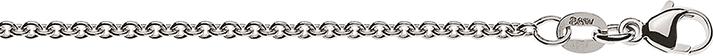 Produktbild Natsumi Schmuck Halskette Weissgold 18K/750 Anker rund 1.9mm (750/18 K Weissgold, 60 cm)