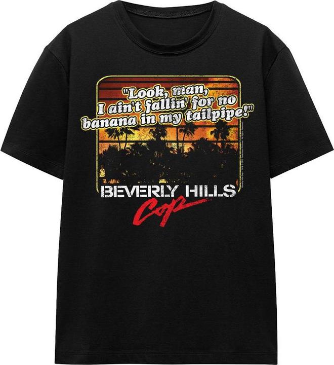 Actual product image Beverly Hills Cop Unisex Adult Banana In My Tailpipe T-Shirt (XXL)