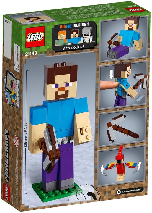 Produktbild LEGO Steve mit Papagei (21148, LEGO Minecraft)