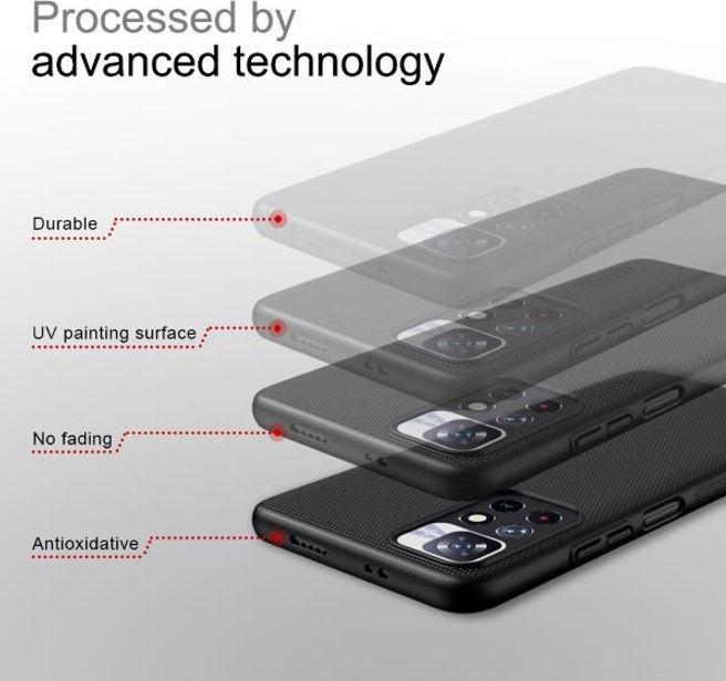 Actual product image Nillkin Super Frosted Shield Series (Xiaomi Redmi Note 11S 5G, Xiaomi Poco M4 Pro 5G, Xiaomi Redmi Note 11T 5G)