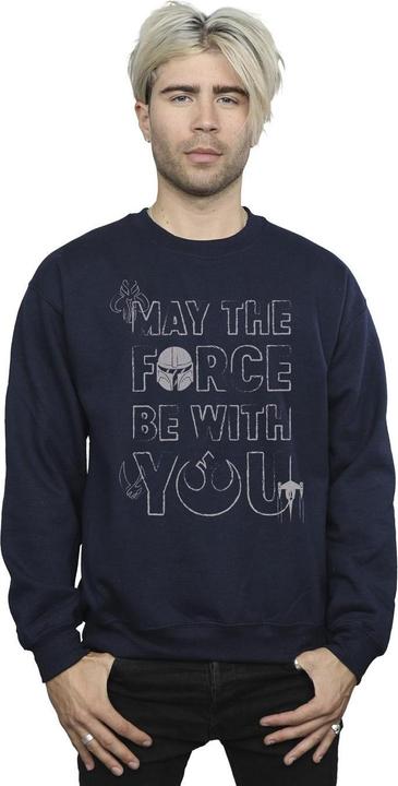Immagine prodotto Star Wars The Mandalorian May The Force Mando Felpa Uomo (M)