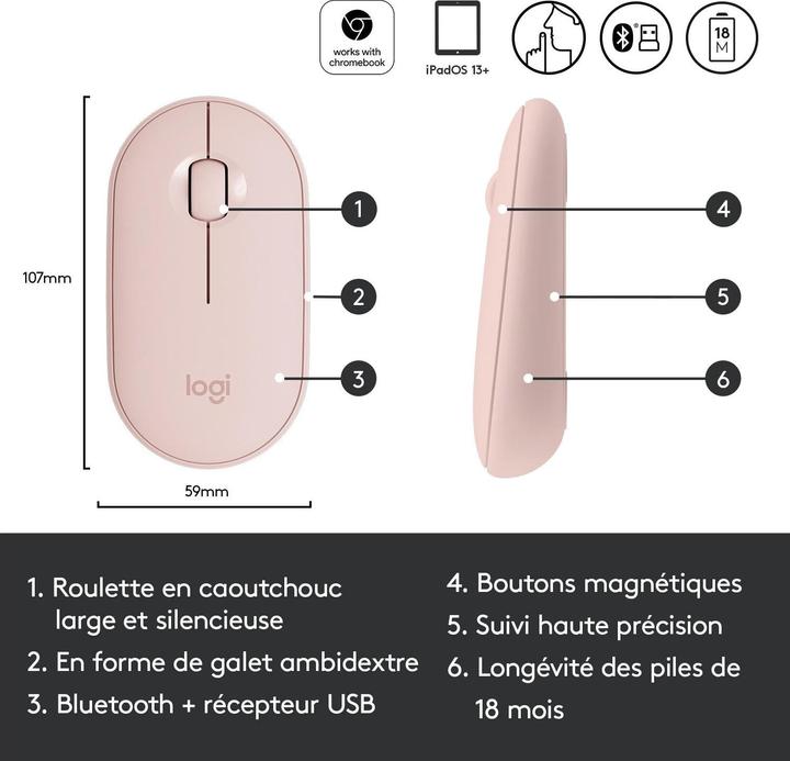 Actual product image Logitech Pebble M350 (Wireless)