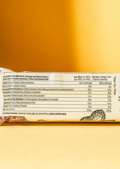 Produktbild KoRo Protein Bar Deluxe (Milchschokolade, Erdnuss, 1 Stk., 660 g)