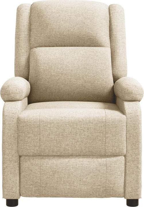 Actual product image VidaXL Massage armchair TV armchair Relax armchair Recliner armchair Cream fabric