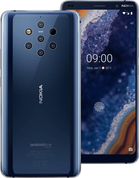 Image du produit Nokia 9 Pure View (128 Go, Midnight Blue, 5.99", Double SIM, 12 Mpx, 4G)