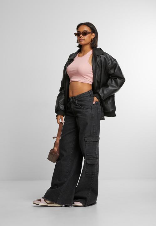 Actual product image Urban Classics Ladies Cropped Rib Top - 3760 (XXL)