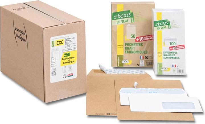 Immagine prodotto GPV Buste verdi ECO, C4, 229 x 324 mm, marrone (250 x)