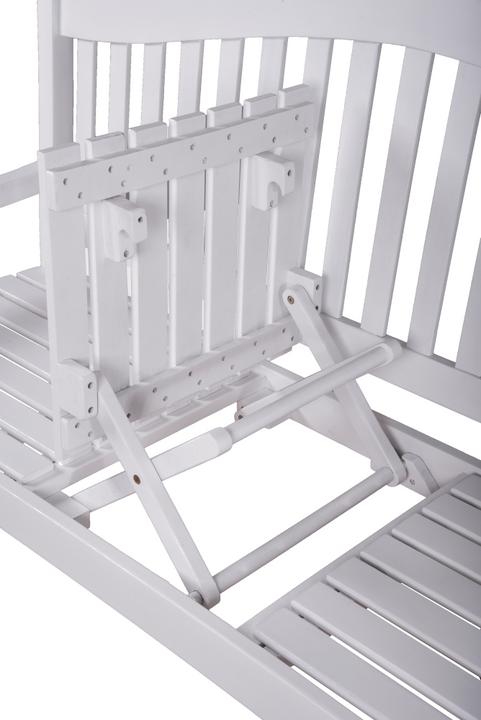 Immagine prodotto Garden Pleasure Panchina da giardino Singapore 985074 legno bianco 150,0 cm