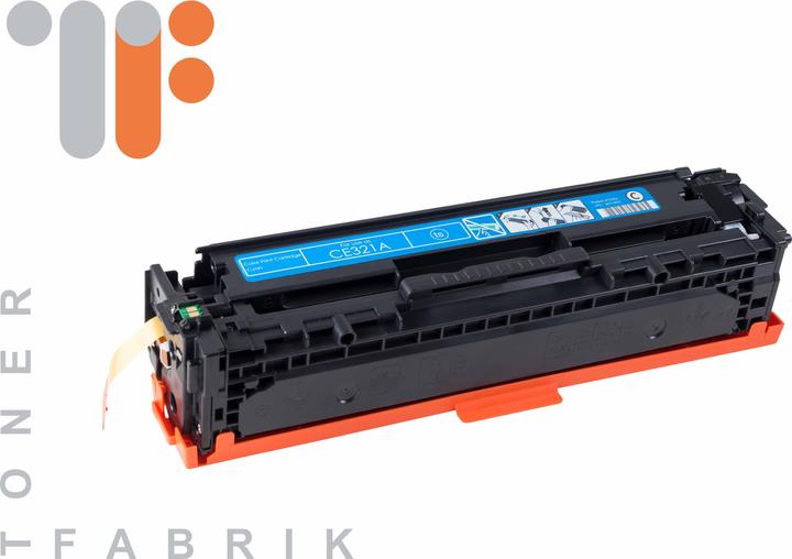 Actual product image Tonerfabrik Comp. Toner CE321A / 128A (C)