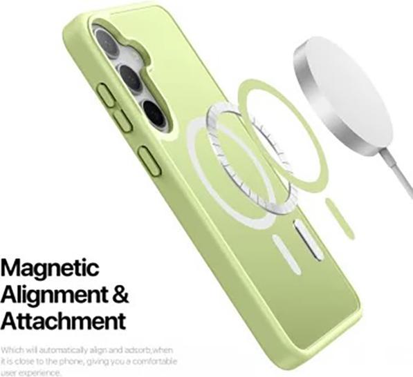 Produktbild Samsung Galaxy S25 Plus - Ducis Yind Series mit Magsafe in Limettengrün (Samsung Galaxy S25+)