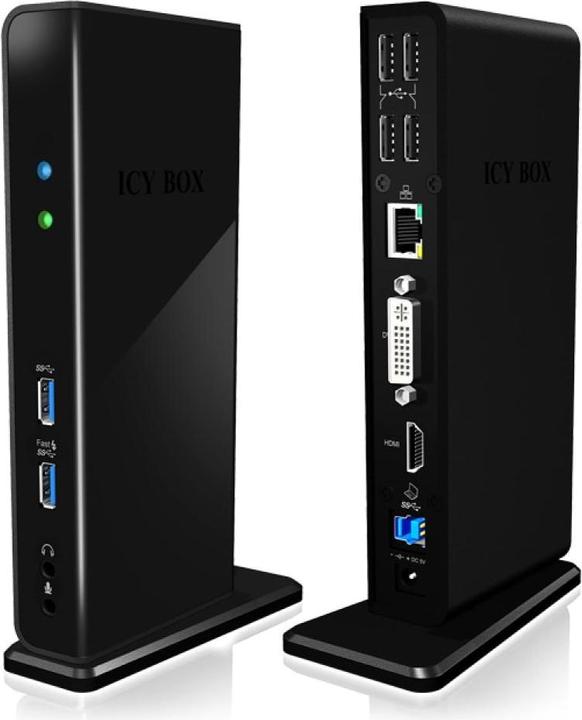 Produktbild Icy Box IB-DK2241AC - USB Type-A 3.0 Multi Dock (USB-B, 11 Ports)