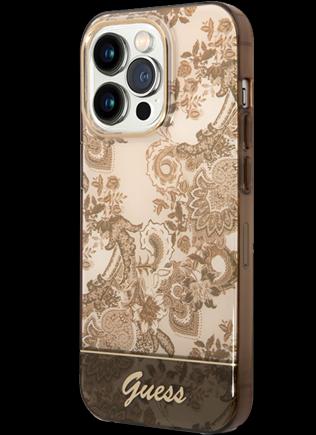 Produktbild Guess GUHCP14XHGPLHC iPhone 14 Pro Max 6,7" ochre hardcase Porcelain Collection (Apple iPhone 14 Pro Max)