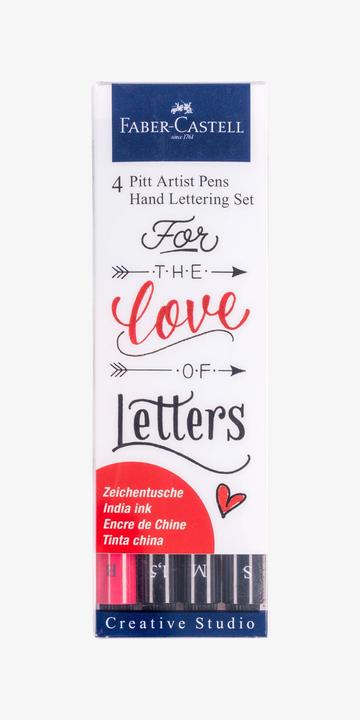 Produktbild Faber-Castell Pitt Artist Pen Handlettering (Mehrfarbig, 4 x)