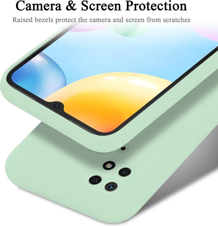 Productafbeelding Cadorabo TPU Liquid Silicone Hoesje Cover voor Xiaomi RedMi 10C / POCO C40 (Xiaomi Redmi 10C, Xiaomi Poco C40)
