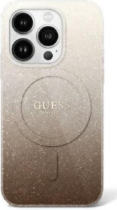 Actual product image Guess GUHMP16XHGRCELW iPhone 16 Pro Max 6.1" brązowy/brown hardcase IML Glitter Gradient MagSafe (Apple iPhone 16 Pro Max)