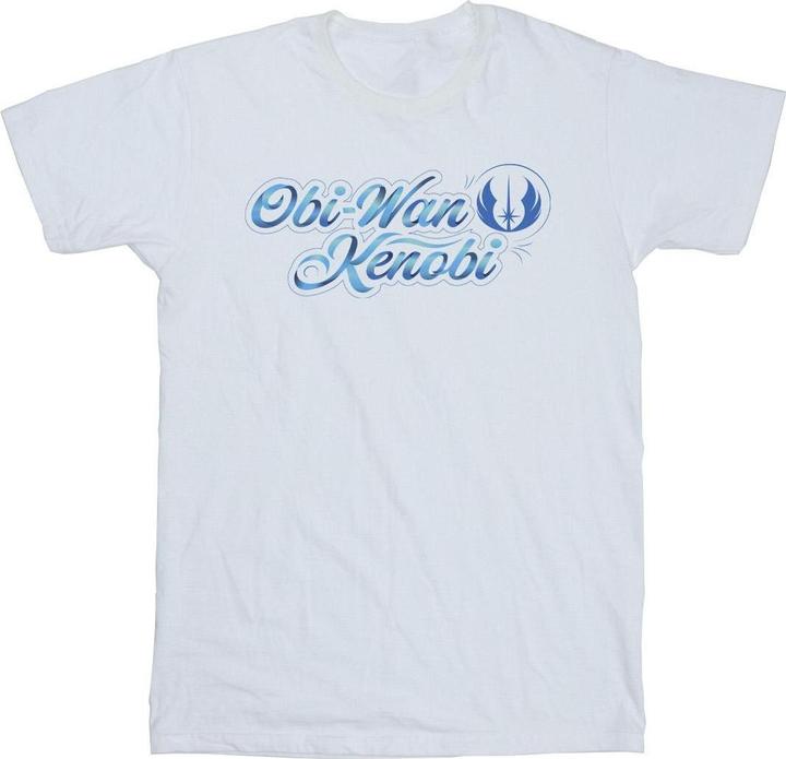 Star Wars ObiWan Kenobi Ribbon Font TShirt (S)