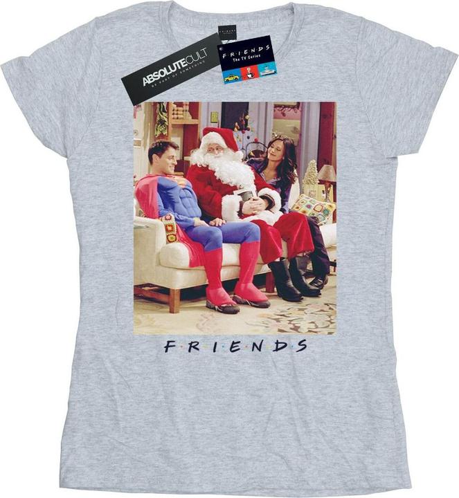 Actual product image Friends Womens/Ladies Superman And Santa Cotton T-Shirt (M)