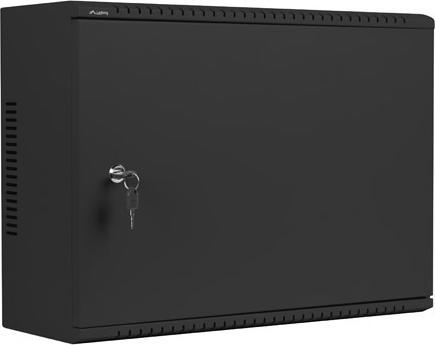 Actual product image Lanberg Nástěnná jednodílná skříň 19", 4U+3U/540x200, (dodávané složené), nízkoprofilová, plné dveřé (4 RU, 19 inch rack)