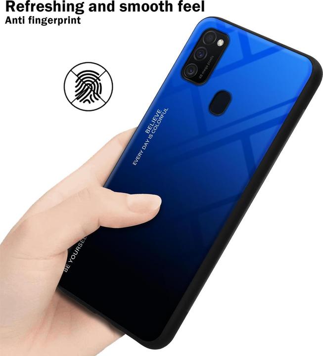 Actual product image Cadorabo TPU 2 colors glass cover (Samsung Galaxy M30s, Samsung Galaxy M21)