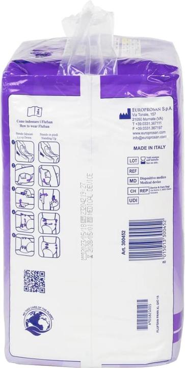 Actual product image VidaXL Flufsan disposable nappies for adults 15 pcs. (15 x, XL)