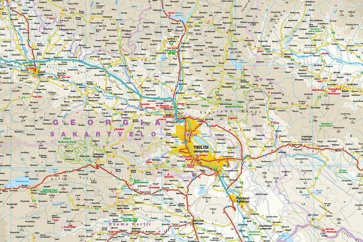 Image du produit Carte de Géorgie / Georgia (1:350.000)