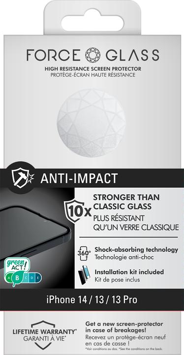 Actual product image Bigben Connected Glass screen protector (1 Piece, Apple iPhone 13)