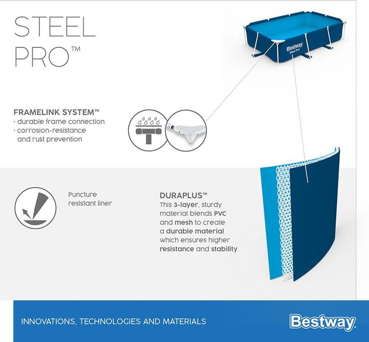 Produktbild Bestway Steel Pro Pool (300 x 201 x 66 cm)