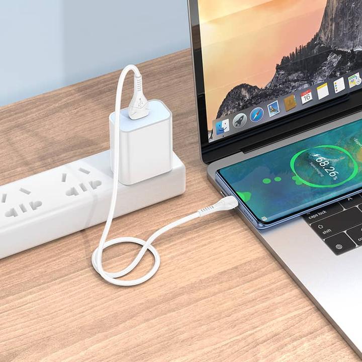 Immagine prodotto Hoco X37 Cool power charging data cable für Typ-C, 0,5 Meter, weiss (0.50 m)