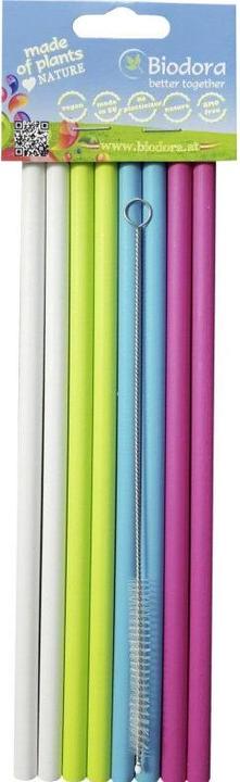 Produktbild Biodora Mehrweg Trinkhalm aus Bio-Kunststoff (8 x)