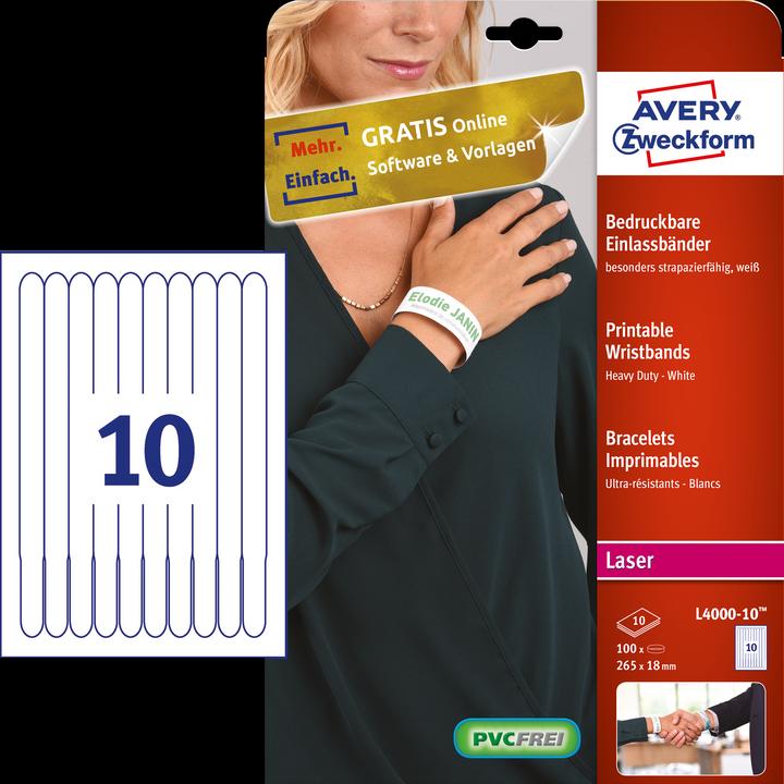 Actual product image Avery Admission tapes