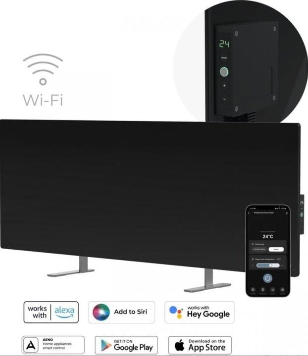 Productafbeelding Aeno infraroodstraler premium eco smart gh2s 700w zwart (700 W)