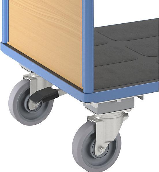 Actual product image eurokraft pro Platform truck with wooden panels (500 kg)