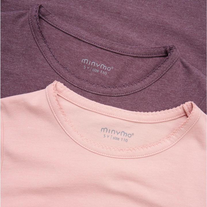 Immagine prodotto Minymo Set di 2 magliette Misty Rose taglia 110 (110)