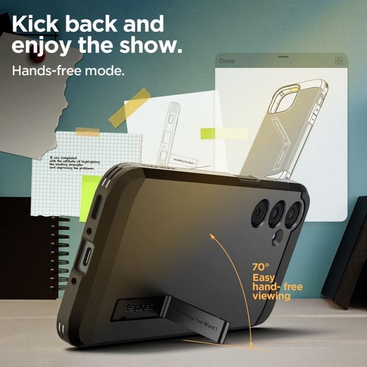 Produktbild Spigen Tough Armor Sam A35 5G czarny/black ACS07517 (Samsung Galaxy A35)