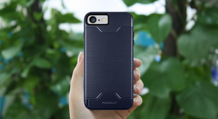 Immagine prodotto Macally Scheda / Custodia stand per iPhone 7/ 8 blu (Apple iPhone 7)