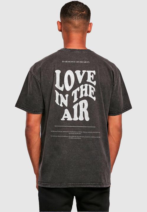Produktbild Merchcode Love In The Air Acid Washed Heavy Oversize Tee - 136177 (XL)