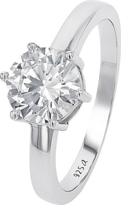 Image du produit Amor Ringe für Damen, 925 Sterling Silber, Zirkonia synth. (60, Argent 925)
