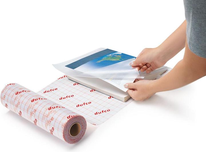 Actual product image Dufco Protective and edging film Soft transparent crystal clear, self-adhesive, removable (80 g/m², 1 x)