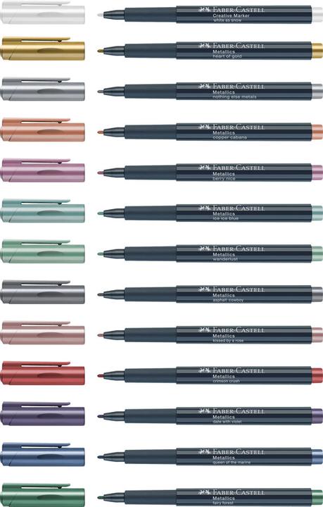 Image du produit Faber-Castell Marqueur Creative Studio (Noir, 1.50 mm, 4 x)