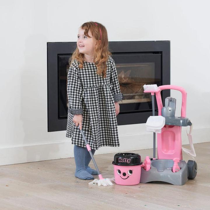Actual product image Casdon Hetty Deluxe cleaning trolley playset