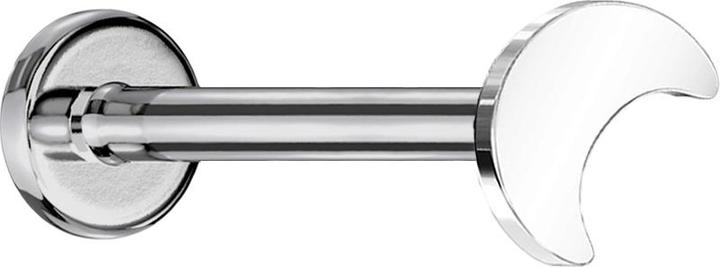 Produktbild Star Piercing Micro Labret Innengewinde silber Mond (ohne Messing, Titan G23)