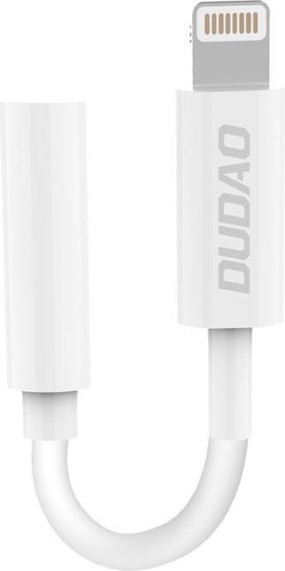 Dudao Audio Adapter L16i Lightning to Mini Jack 3.5mm (white) (Lightning, 3.5mm Klinke)