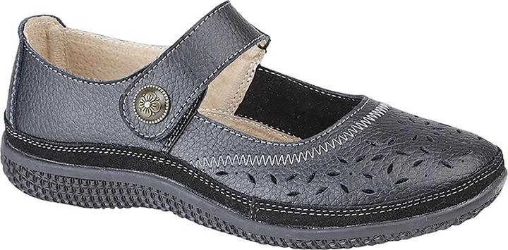 Actual product image Boulevard Summer MaryJane shoes with hole pattern and velcro fastening wide fit (40.5)