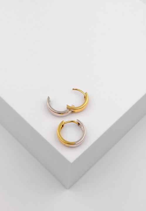Produktbild Muau Creolen (750, Weissgold, 18 K Gelbgold)