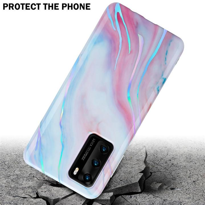 Actual product image Cadorabo IMD TPU Colorful Marble Cover (Huawei P40)