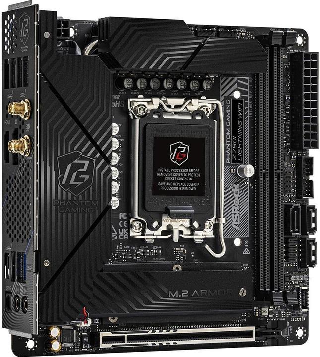 Immagine prodotto AsRock Z790I Lightning WiFi 1700 mATX HDMI/DP DDR5 al dettaglio (LGA 1700, Intel Z790, Mini-ITX)