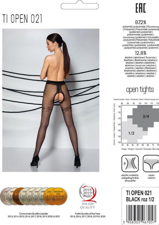 Immagine prodotto Passion Collant ouvert "Thiophene 021" (20DEN) (XS)